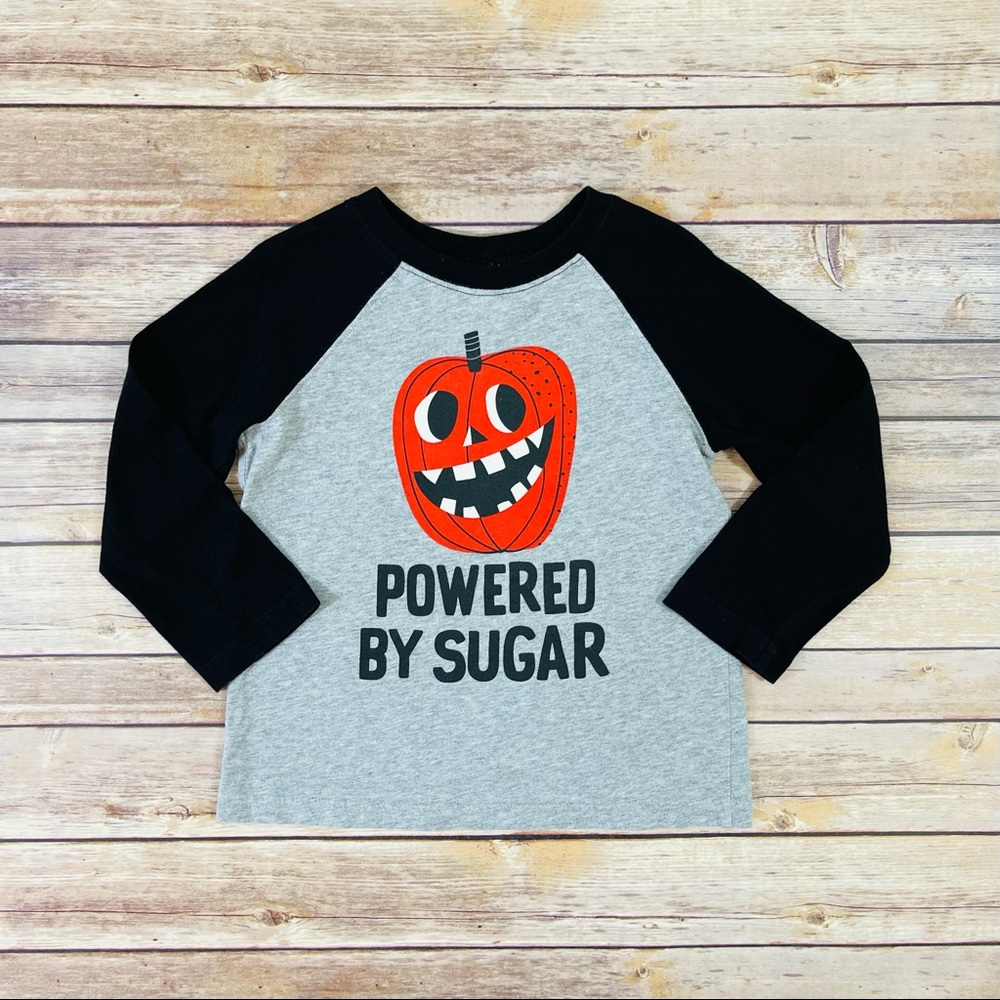Gymboree: Black/Grey Halloween themed shirt.